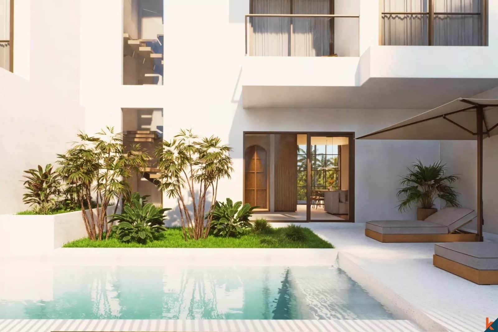 Stunning Three Bedroom Leasehold Villa in Berawa with Stunning Rice Field Views (delivery December 2026)