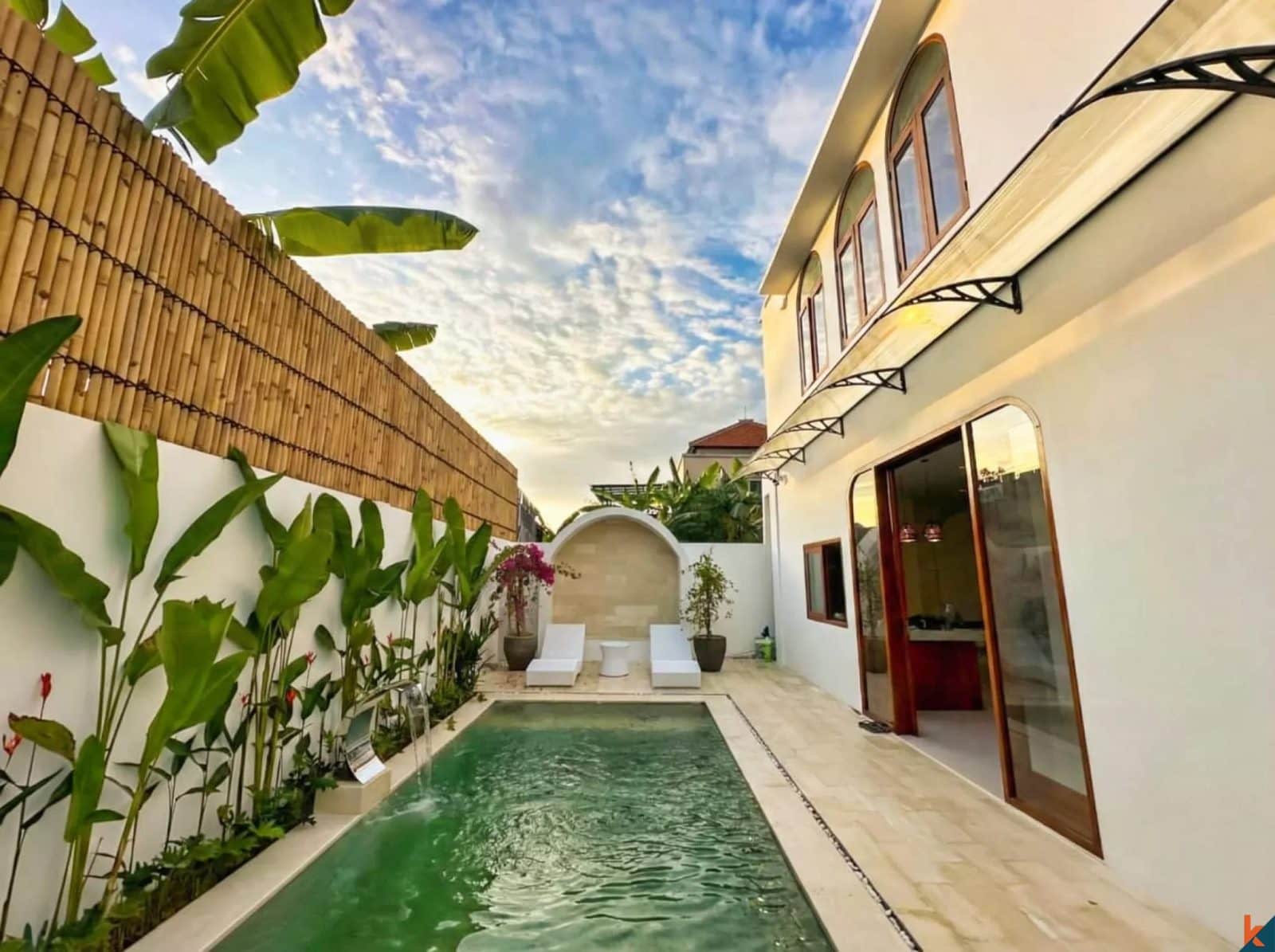 Beautiful three bedroom freehold smart system villa for sale in private residential area in Jimbaran