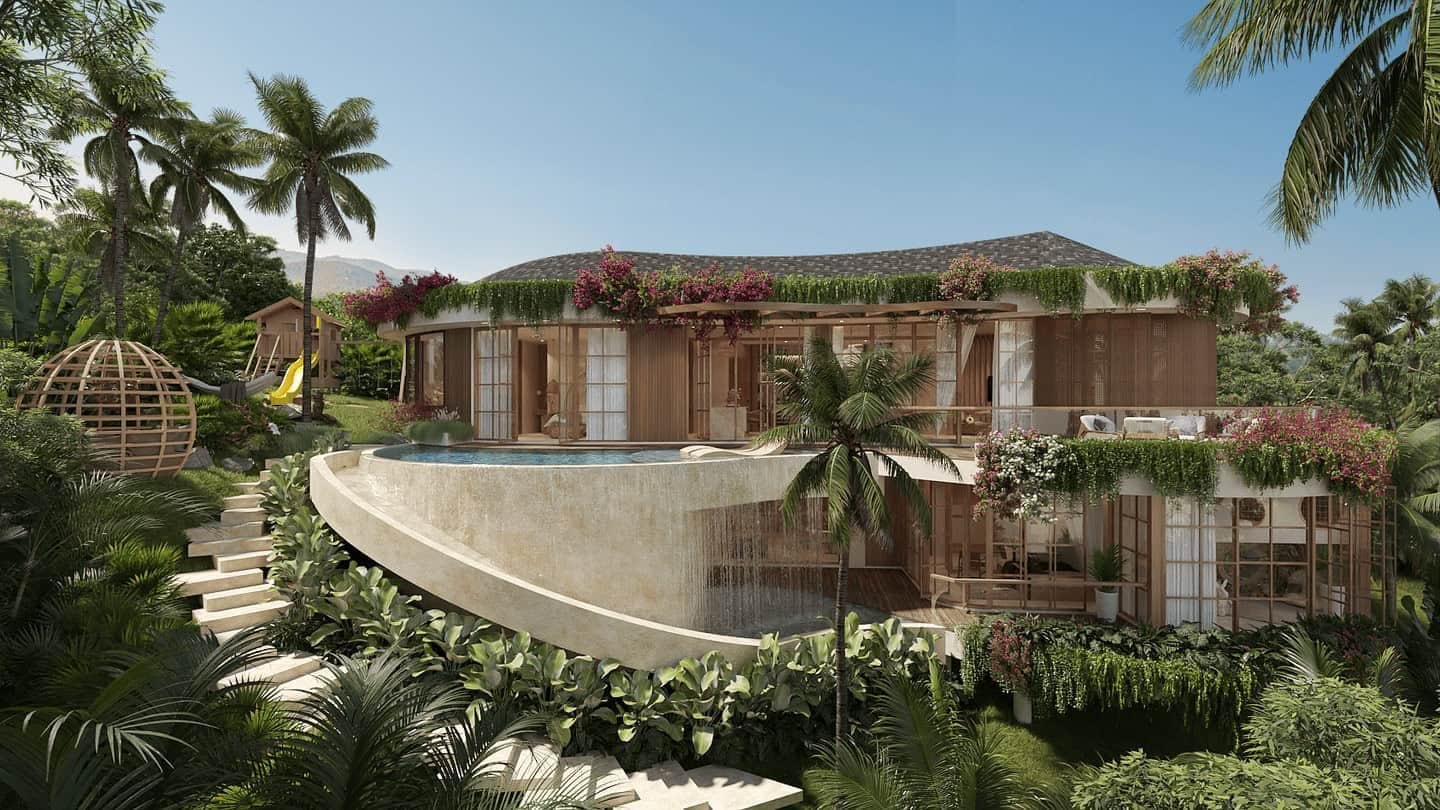 Offplan Ocean and Valley View 4 Bedroom Villa for Sale Freehold in Lombok