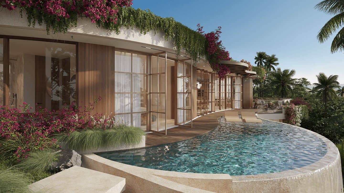 Offplan Ocean and Valley View 2 Bedroom Villa for Sale Freehold in Lombok