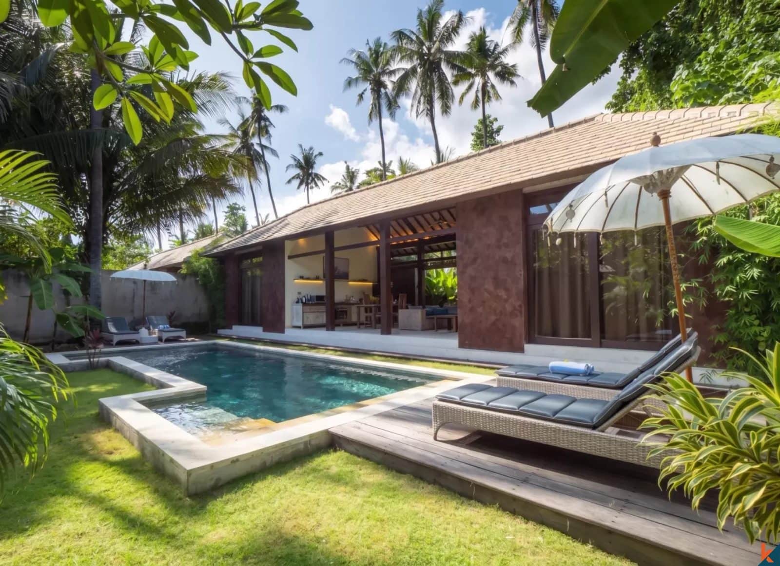 Two Bedroom Oceanside Freehold Villa With Amazing Investment Returns in North Bali
