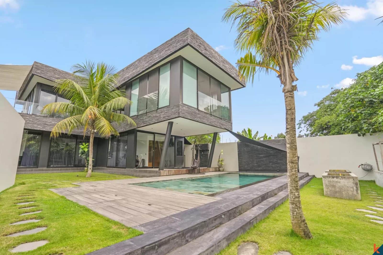 Luxury Modern Three Bedroom Leasehold Villa with Serene Rice Field Views in Cemagi