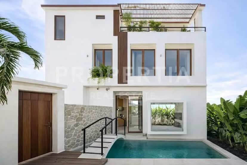Freehold Ocean View Two Villas in Uluwatu with Rooftop Jacuzzi