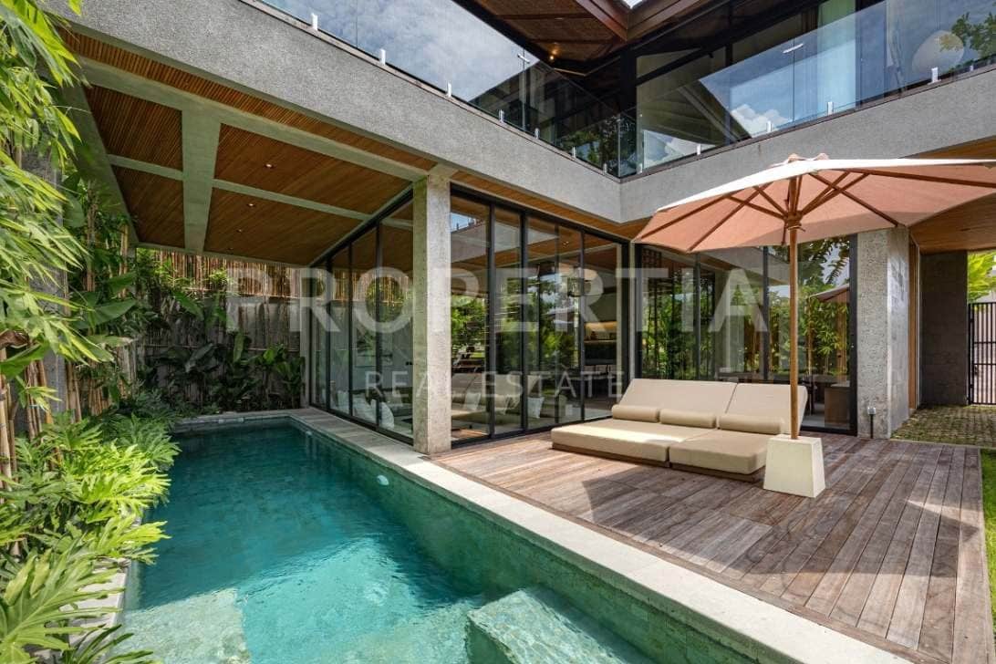Modern Japandi Villa with Rice Field Views in Umalas