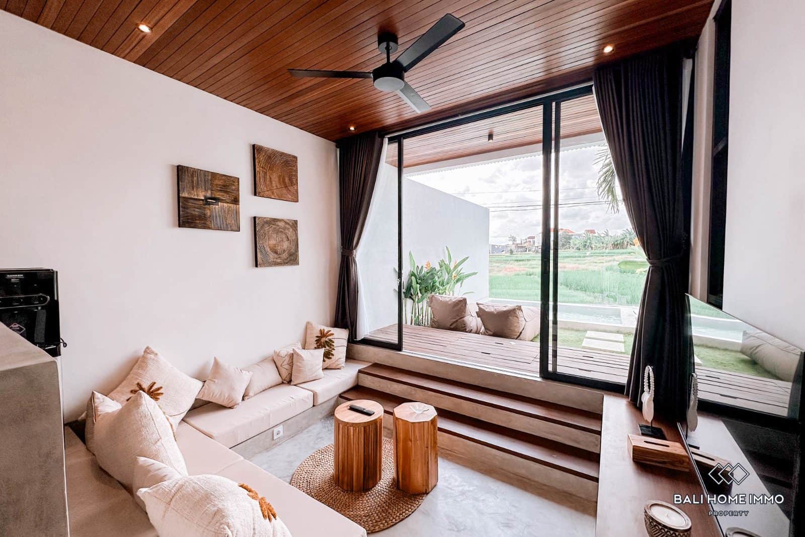 Ricefield View Off-plan 1 Bedroom Villa for Sale Leasehold in Bali Canggu - Rf2236a