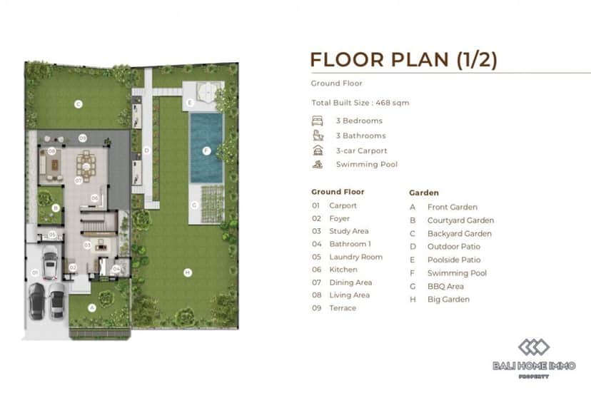 3-bedroom leasehold villa in Tabanan — photo 2 of 5