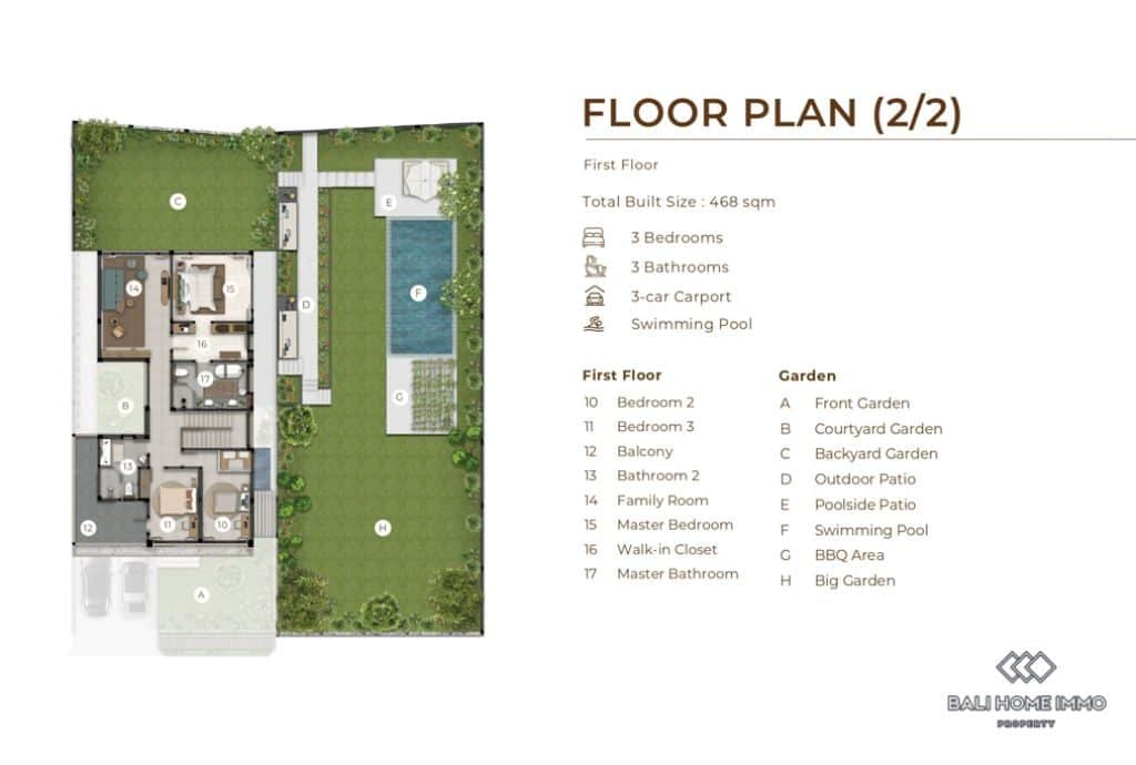 3-bedroom leasehold villa in Tabanan — photo 3 of 5