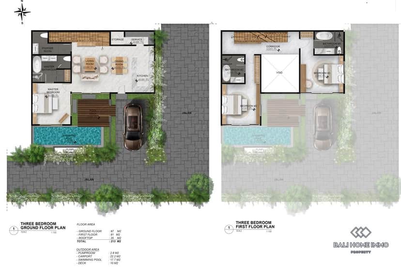 3-bedroom freehold villa in Kerobokan — photo 3 of 5