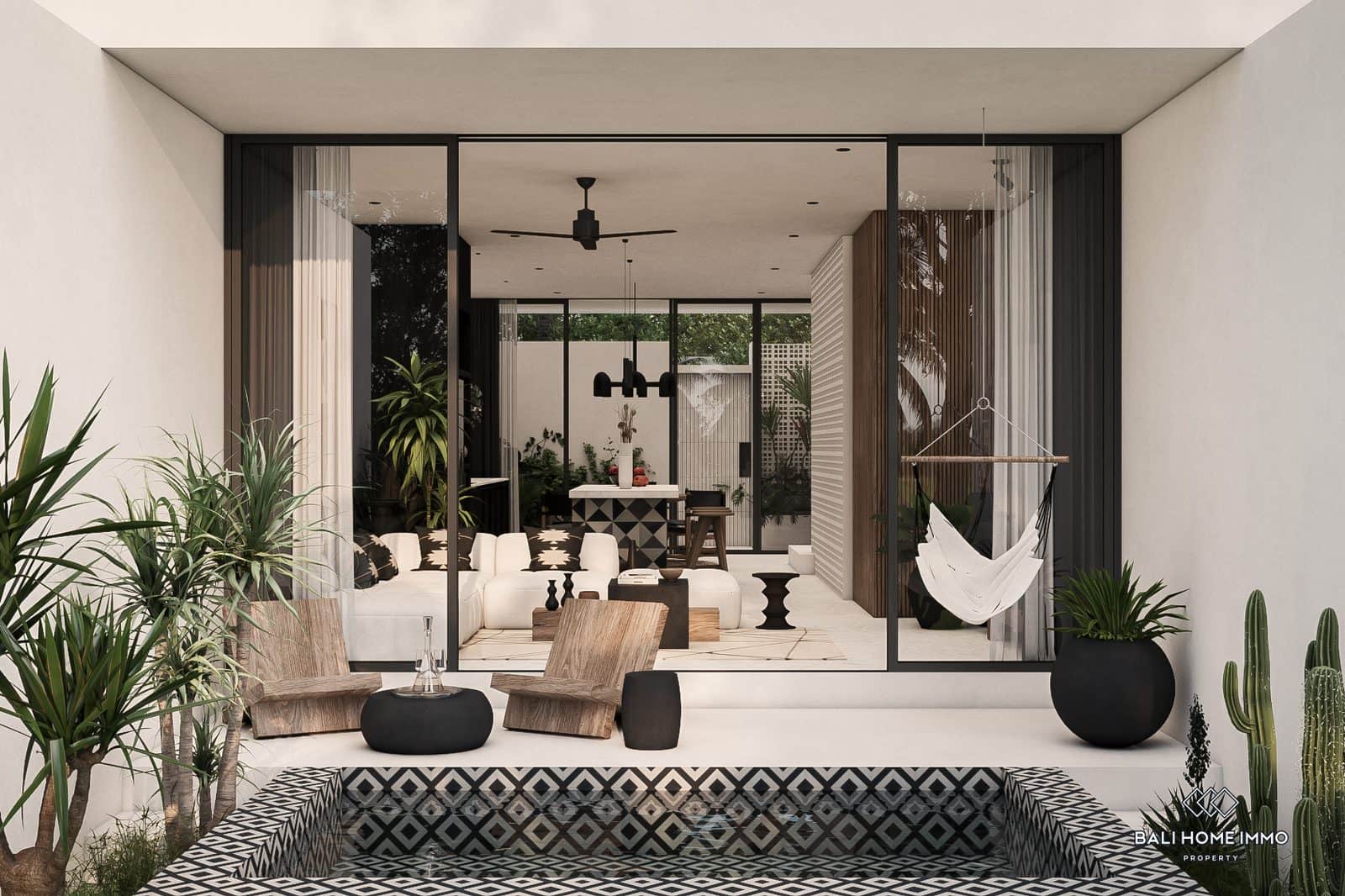 Off -plan 2 Bedroom Villa for sale leasehold in Bali Pererenan Tumbak Bayuh