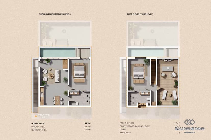 2-bedroom leasehold villa in Pererenan — photo 4 of 5