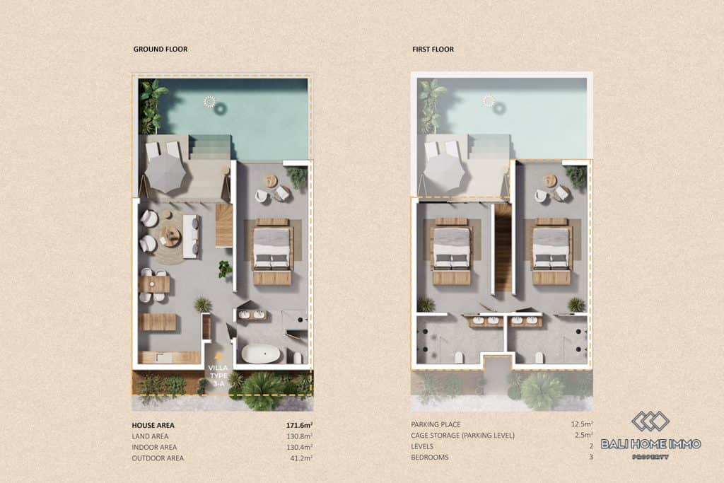 3-bedroom leasehold villa in Pererenan — photo 2 of 5