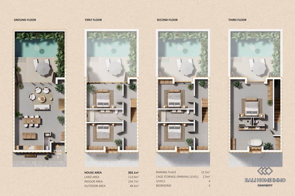 5-bedroom leasehold villa in Pererenan — photo 2 of 5