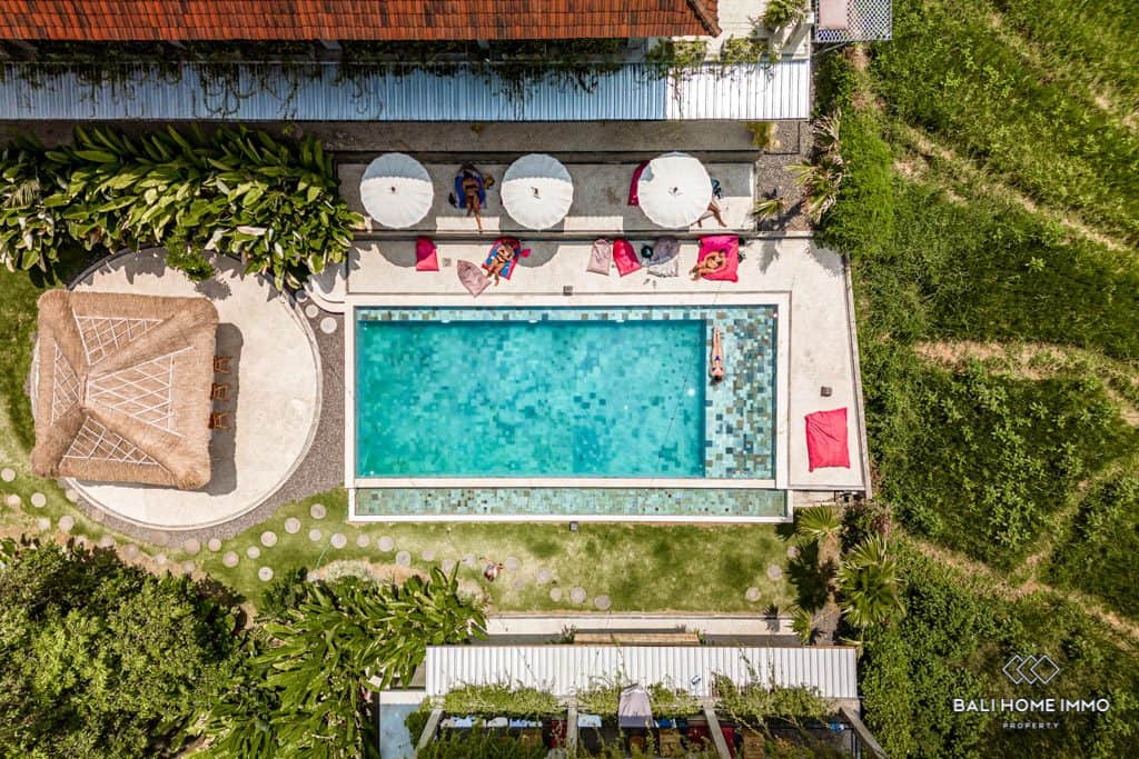 Ricefield View 15 Rooms Hostel for Sale in Bali Canggu Batubolong Echo beach