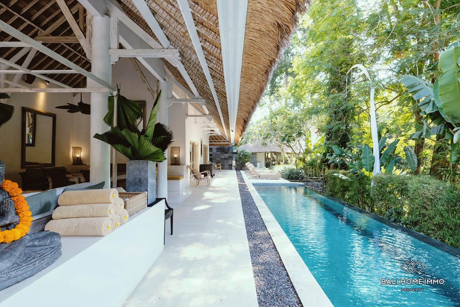 Riverside 3 Bedrooms villa for sale leasehold in Bali Cepaka