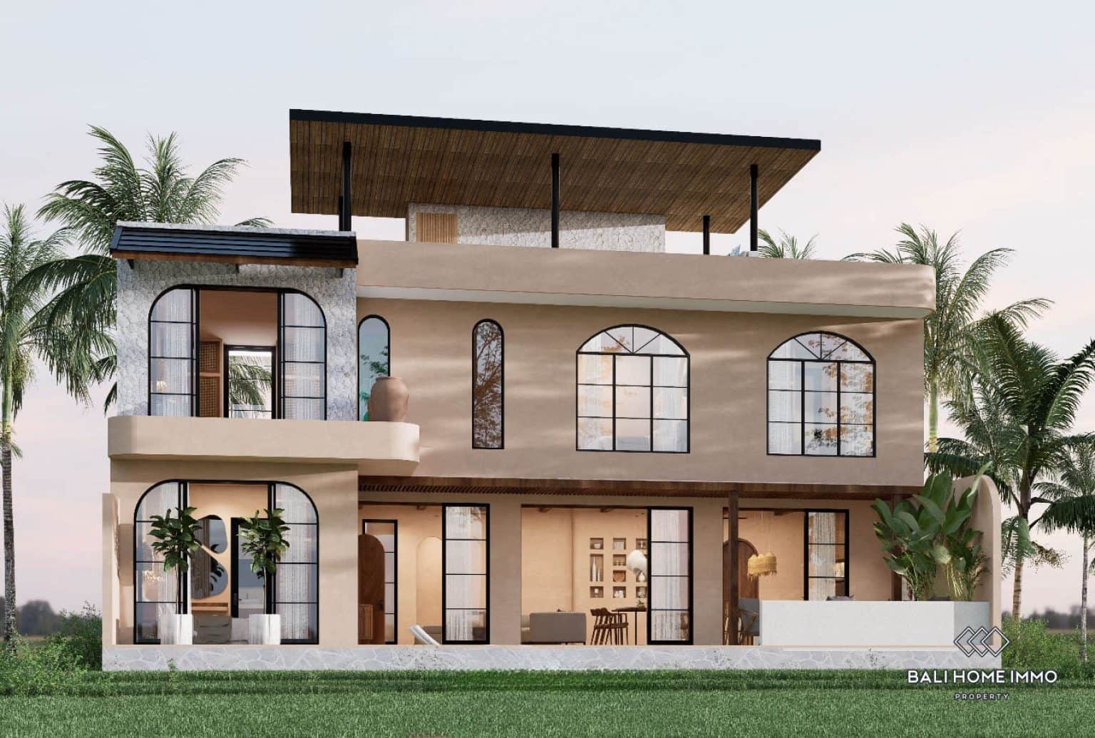 Off-plan 4 Bedroom Family Villa with Roof Top for sale leasehold in Munggu - RF8591A
