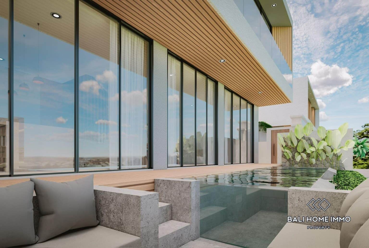 Off Plan Modern Minimalist 3 Bedroom Villas for Sale Near Melasti Beach