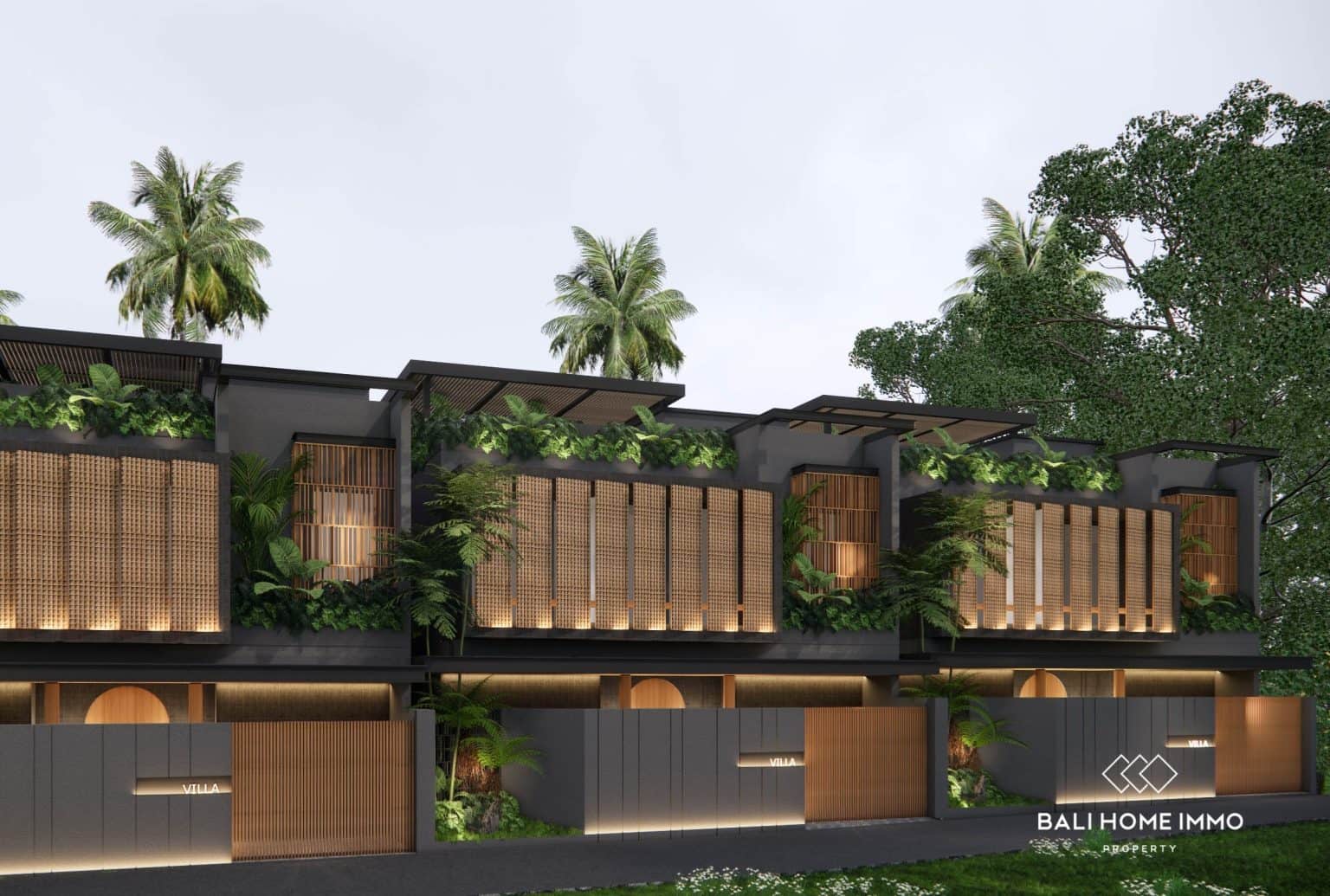 Stylish 4-Bedroom Off-plan Villa with Rooftop Oasis for sale in Munggu