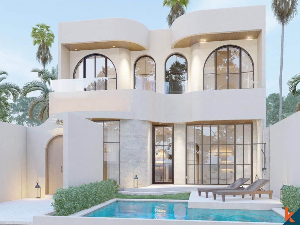 Upcoming modern three bedroom leasehold villa in Berawa