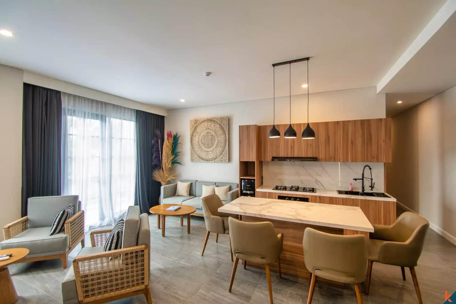 Brand new stylish leasehold three bedroom apartments in Central Umalas