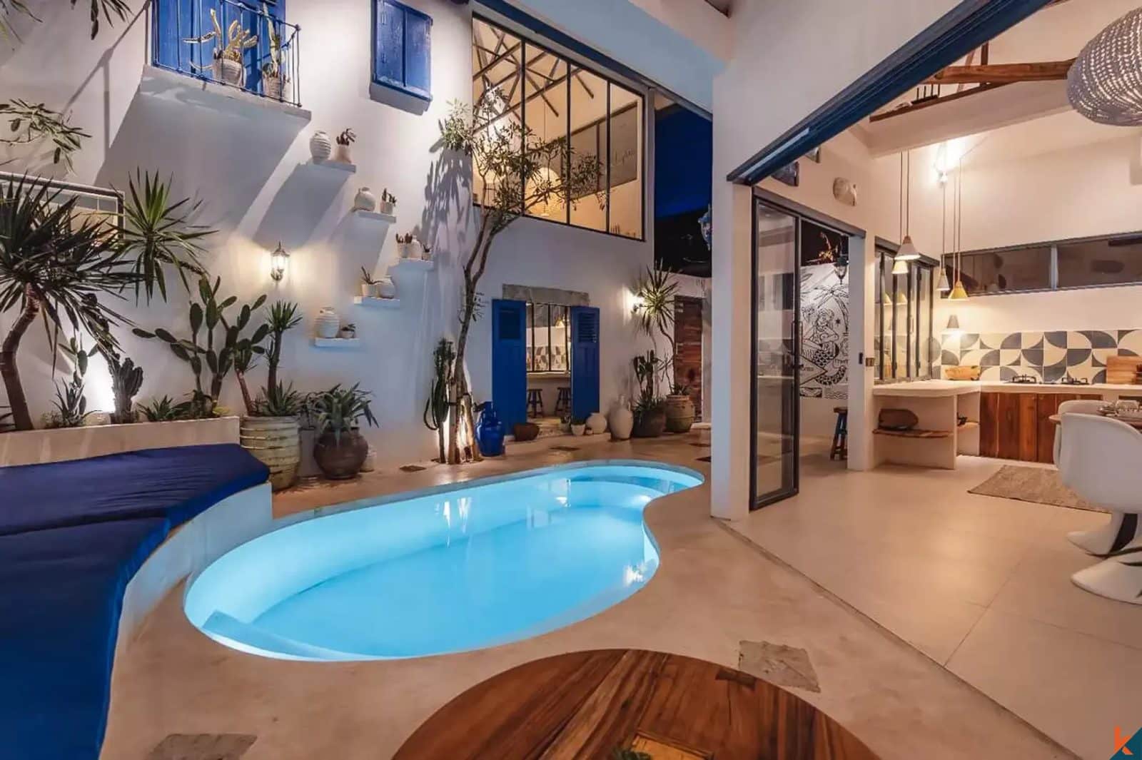 Artistic three bedroom estate for lease in Canggu