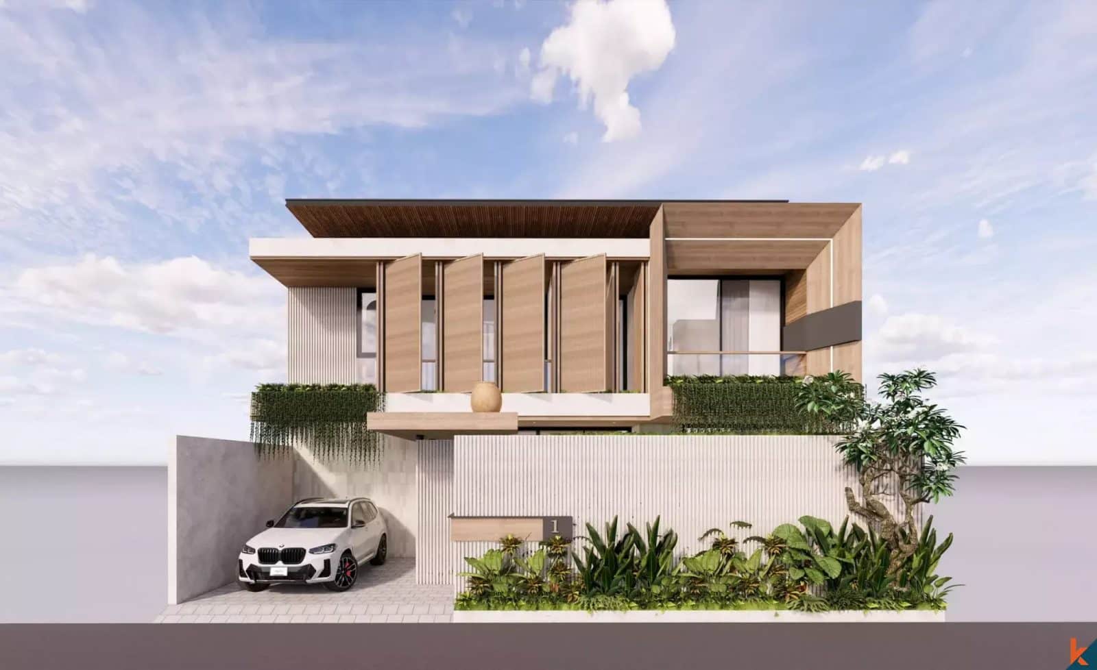 Upcoming modern three bedroom eco-villas for lease in Canggu (delivered on February 2026)