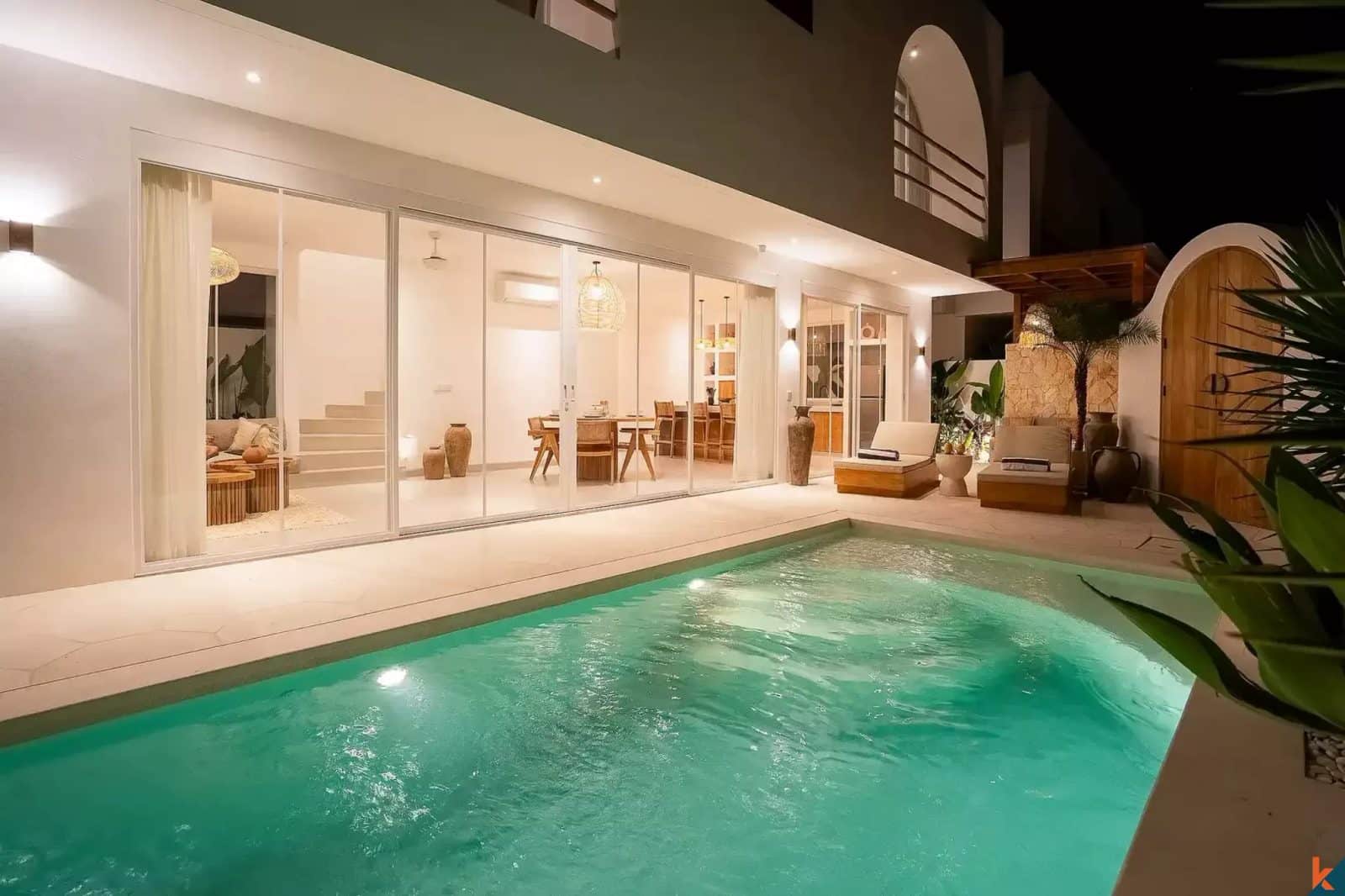 Two bedroom Mediterranean villa for lease in Canggu - Batu Bolong