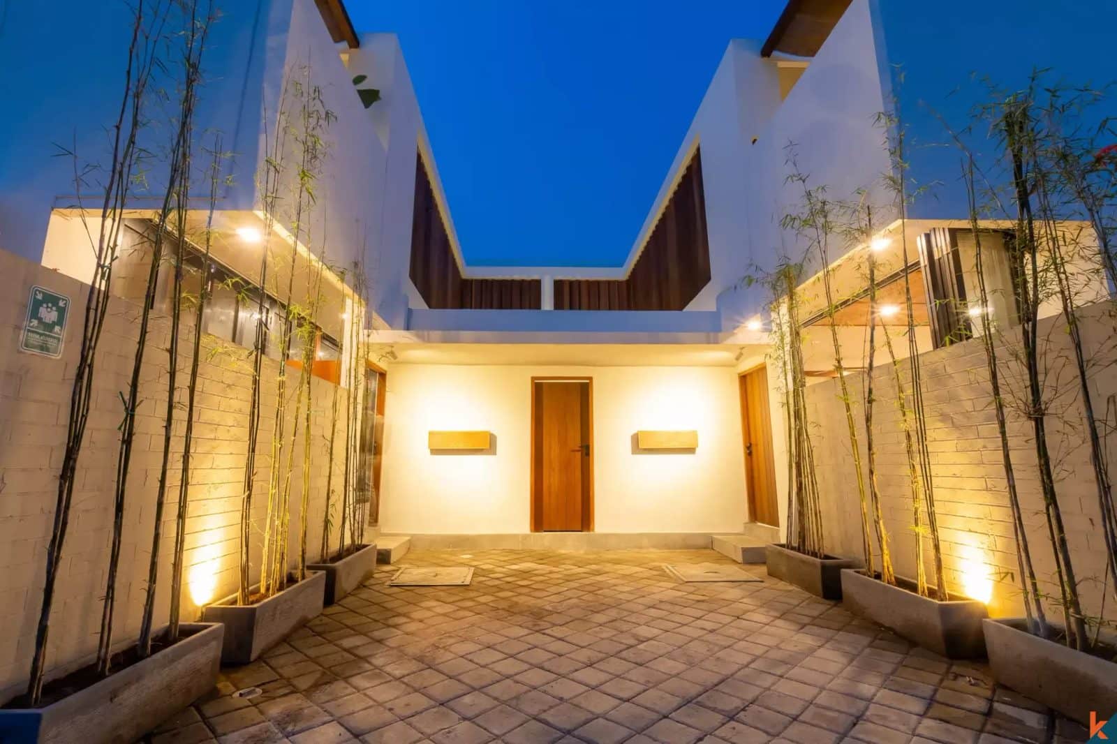 Brand new two level Wabi-sabi style property for lease in Kerobokan