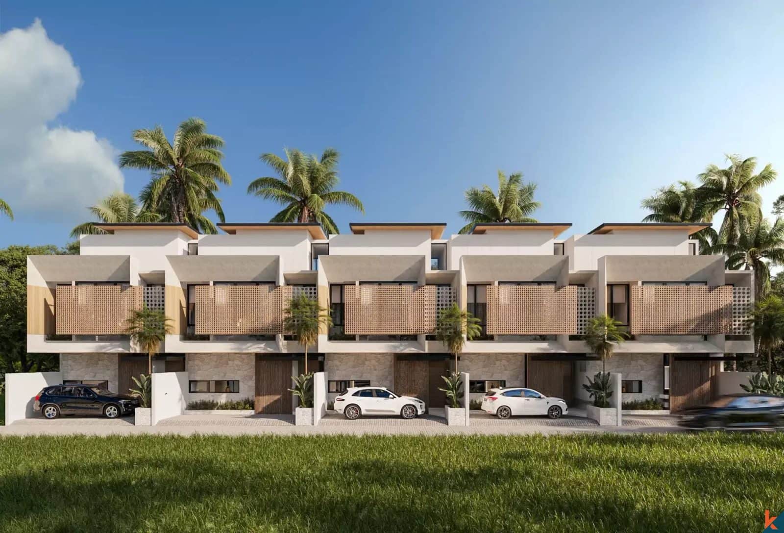 Upcoming modern minimalist two bedroom villa for lease in Munggu (delivered in December 2025)