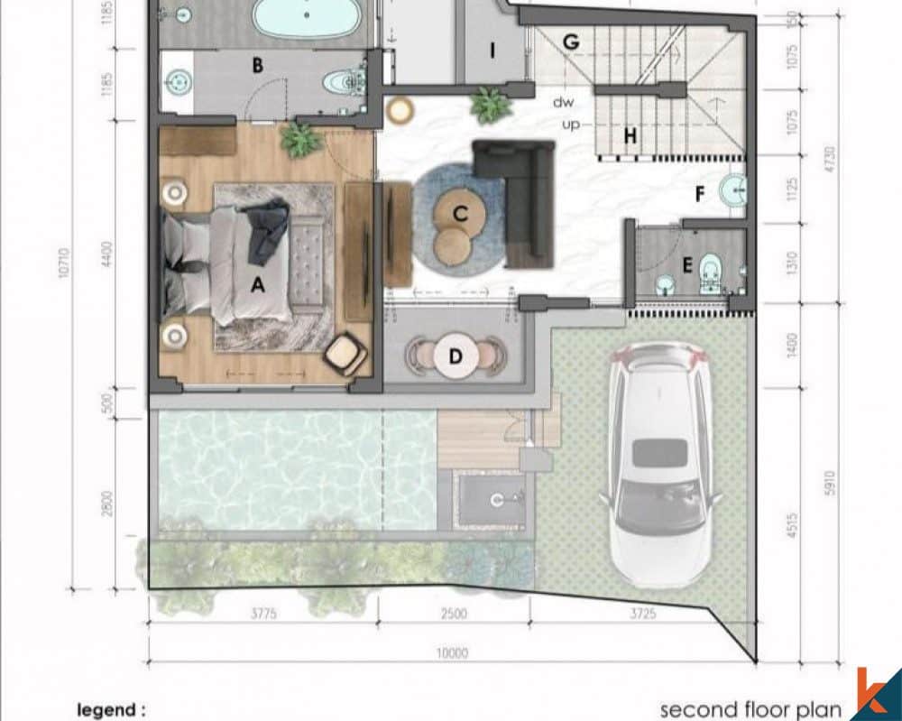 2-bedroom leasehold villa in Pererenan — photo 3 of 5