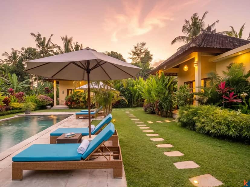 Charming Leasehold Guesthouse with Ricefield View in Serene Ubud
