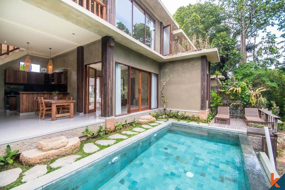 New jungle view leasehold two bedroom villa in Payangan