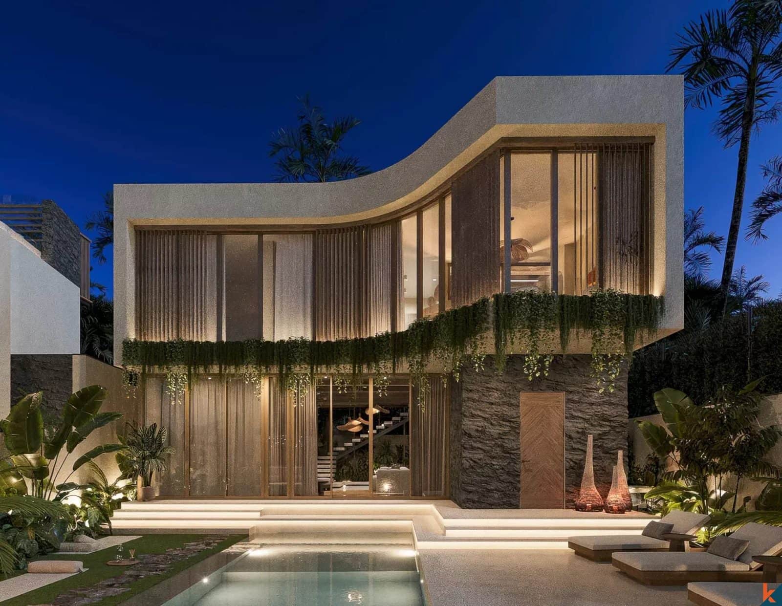 Brand new high quality three bedroom long lease villa in Central Umalas