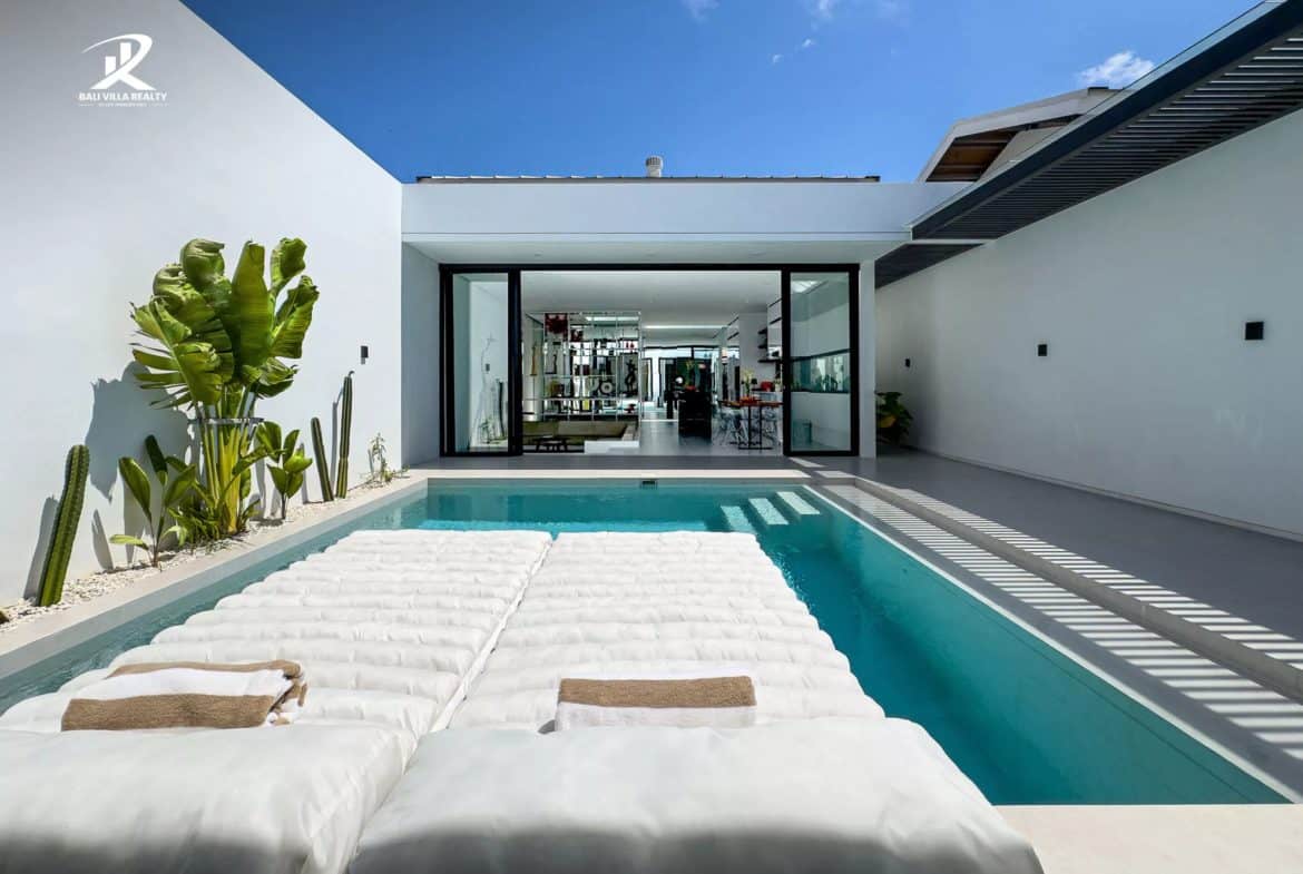 Modern Minimalist 2BR Villa with Courtyard Pool in Sanur for Sale Leasehold