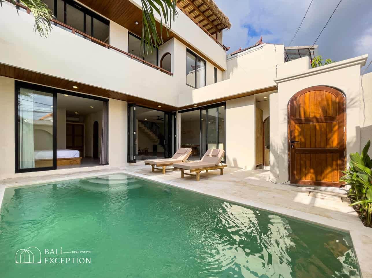 Rooftop Ocean View 3 Bedroom Villa for Sale Leasehold in Umalas