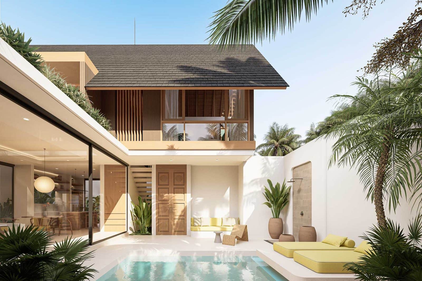Fully Furnished 2 Bedroom Villa with Private Pool for Sale Leasehold in Pererenan