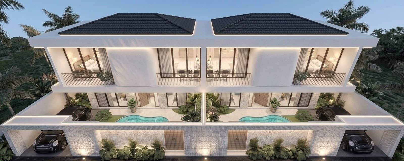 Mediterranean-Tropical with Curved Pool in Pecatu, Uluwatu