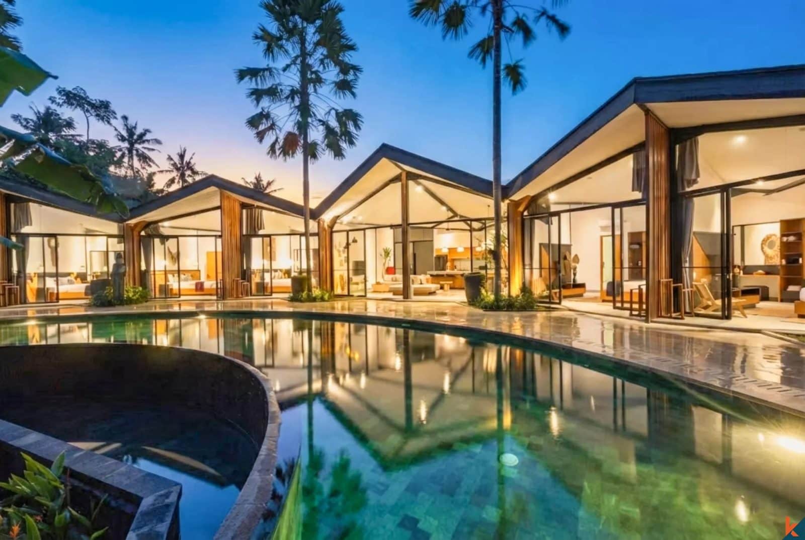 Luxury Six Bedroom Leasehold Property with Jungle View in Ubud - Mas