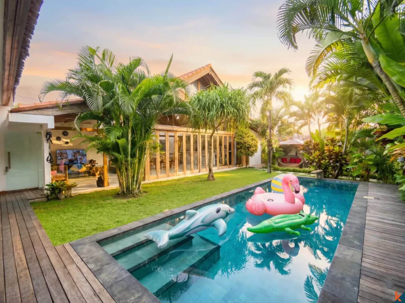 Cozy Three Bedroom Leasehold Property in Kerobokan Area