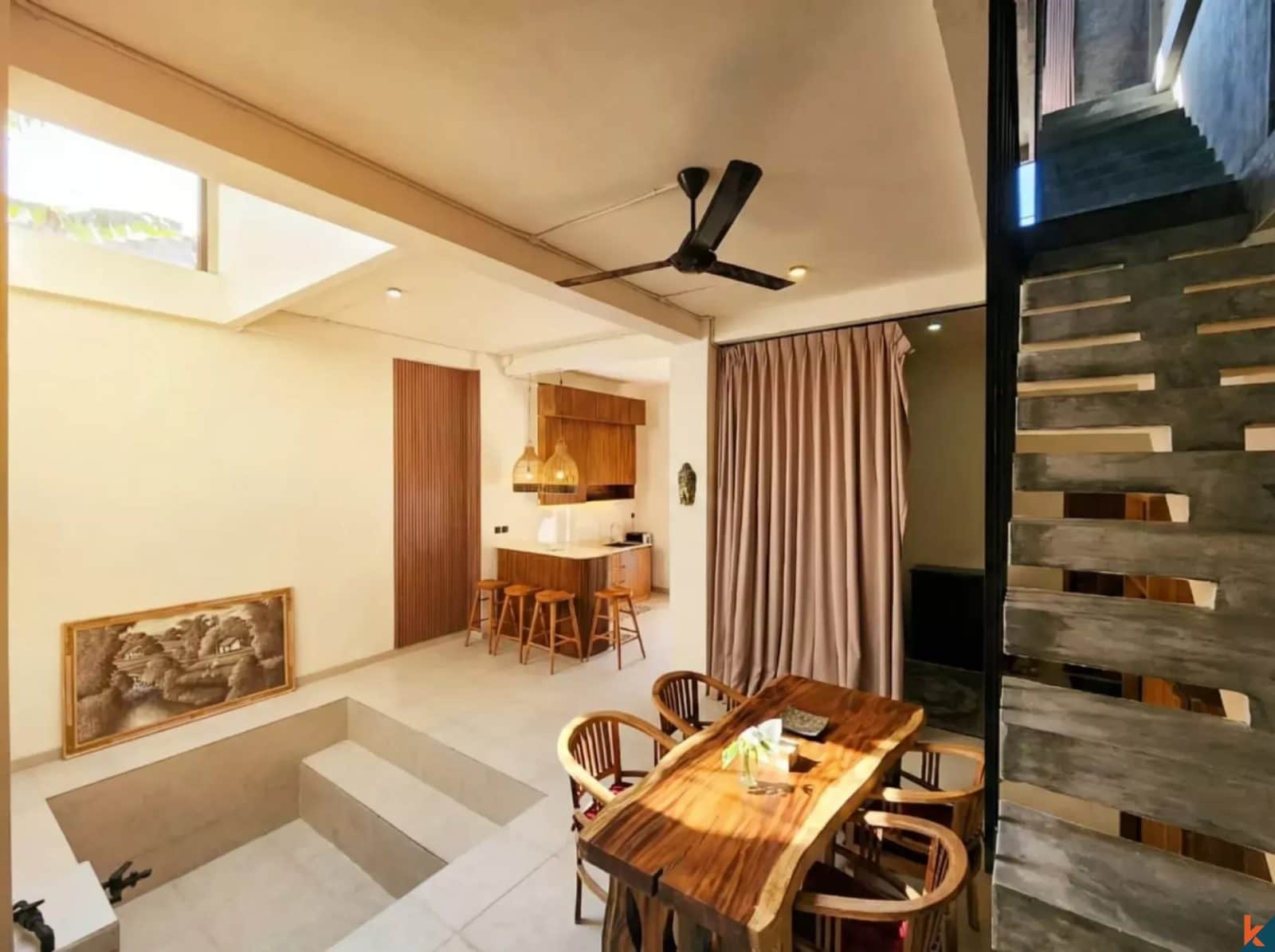 Brand new two bedroom leasehold industrial townhouse in Tibubeneng