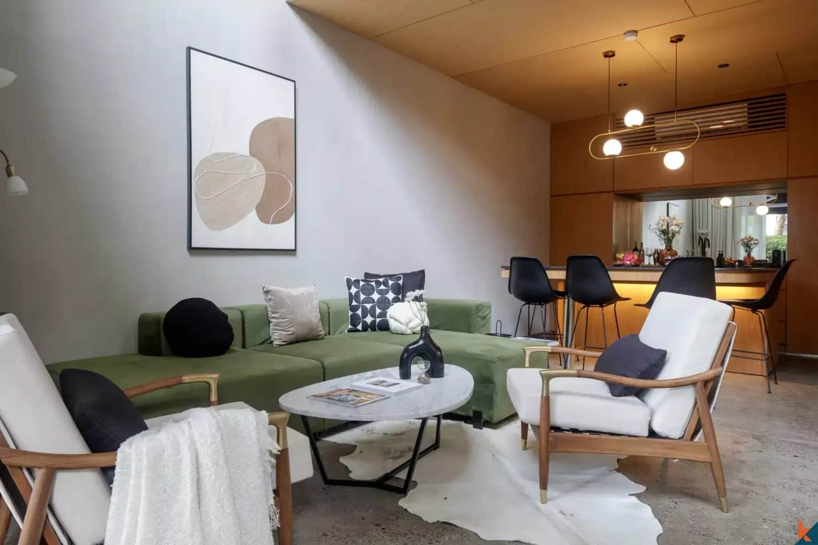 Modern two bedroom leasehold townhouse style villa in Berawa