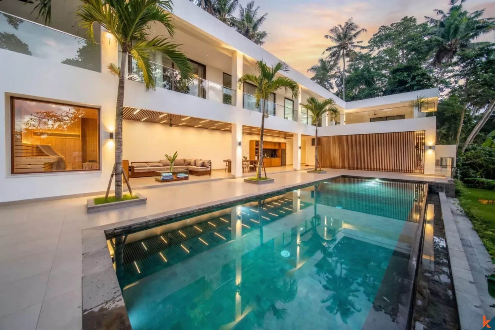 Modern Four Bedroom Jungle Villa for Lease in Ubud - Pejeng