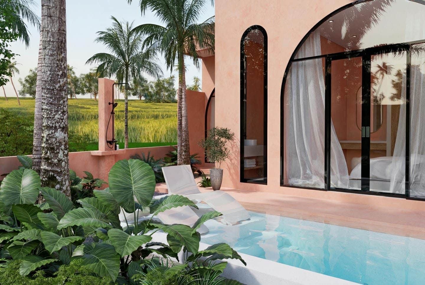 Ricefield View Offplan 3 Bedroom Villa for Sale Leasehold in Seseh