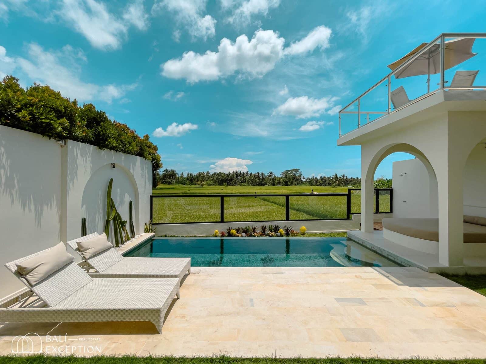 Modern White Design 2 Bedroom Villa for Sale Leasehold in Ubud