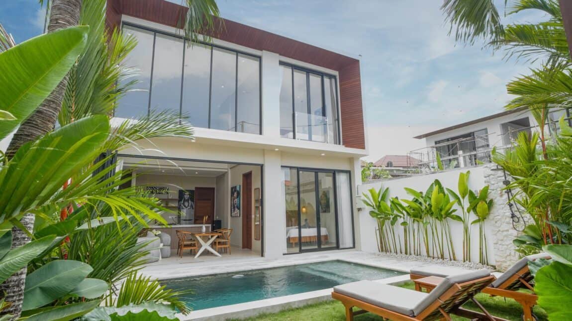 Modern Tropical 2 Bedroom Villa with Pool in North Canggu