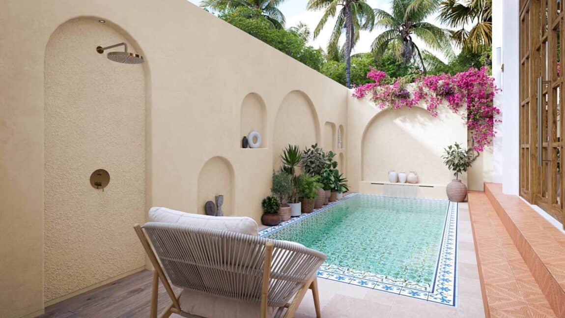 Studio 1 bedroom villa with Spanish architecture
