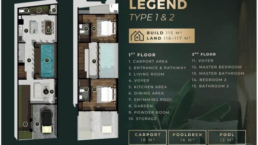 2-bedroom leasehold villa in Seseh/Cemagi — photo 3 of 5