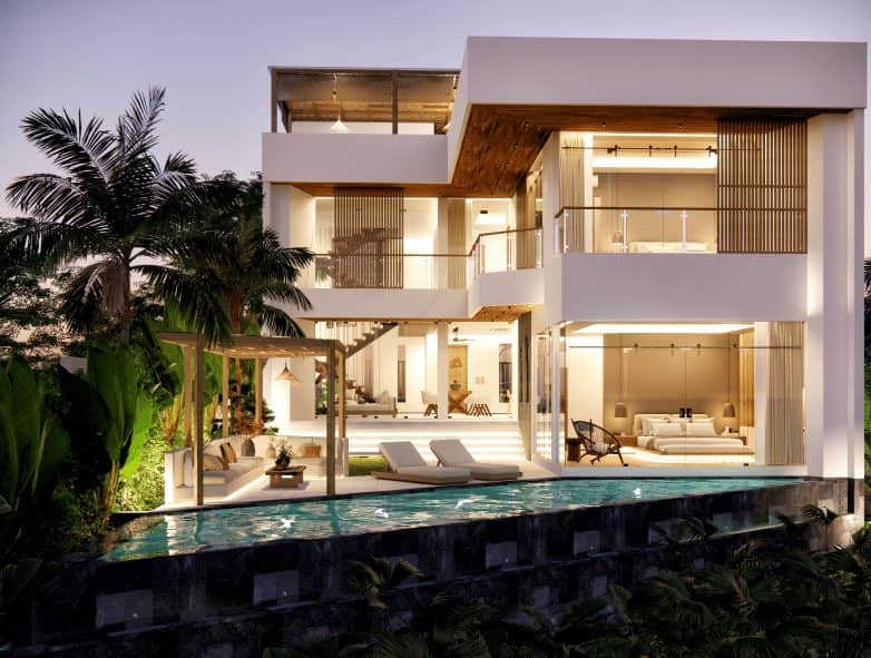 Modern 5-Bedroom Luxury Villa with Rooftop & Ocean Views in Berawa, Canggu