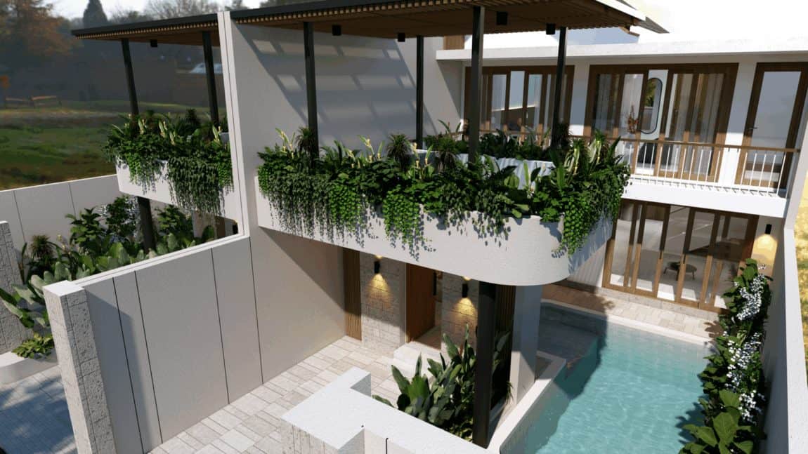 Two bedroom villa steps away from the beach