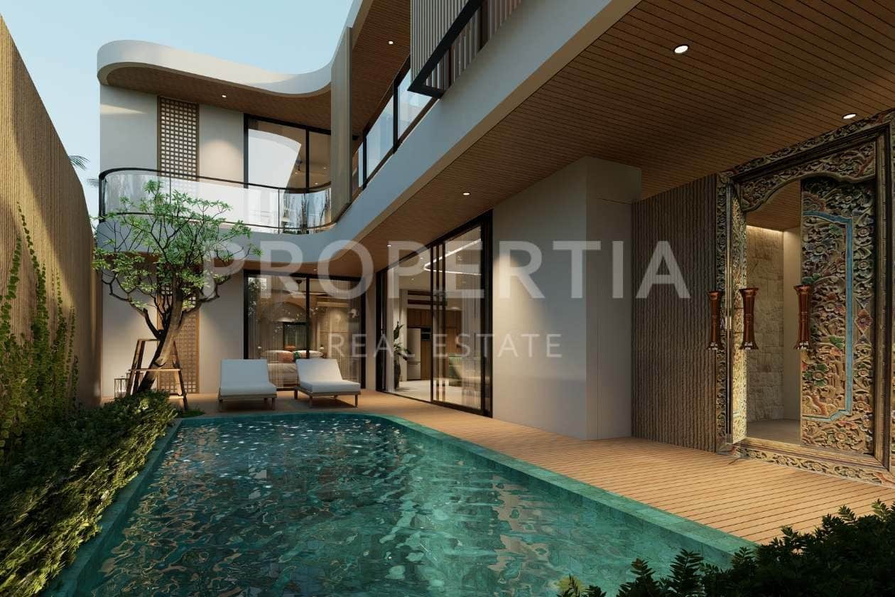 Elegant Two-Level Tropical Villa with Rooftop in Babakan