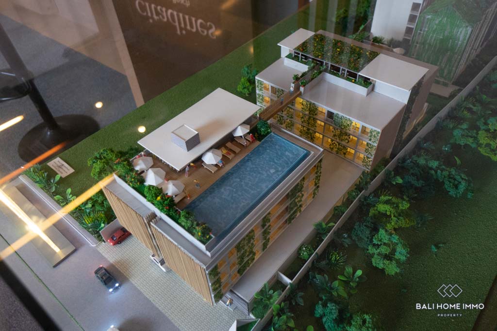 1 bedroom apartment for sale leasehold near Berawa Beach - YL061B